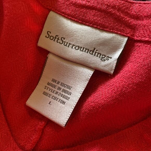 Soft surroundings large pink top - Picture 7 of 7